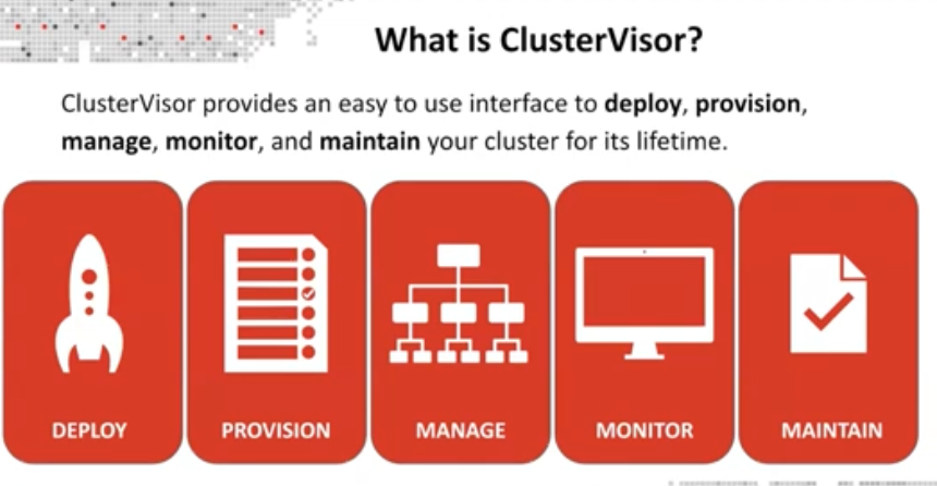Watch the ClusterVisor webinar